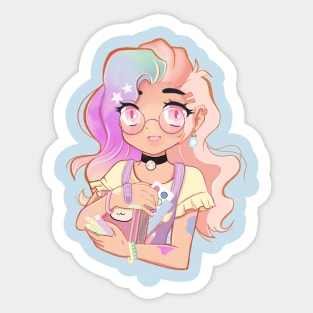 Artist girl life Sticker